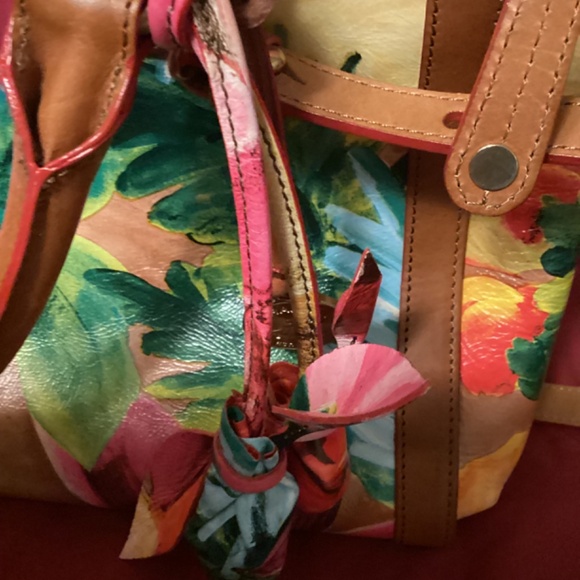 BRAHMIN ANNABEL ROSE FLORAL SATCHEL - Picture 12 of 16